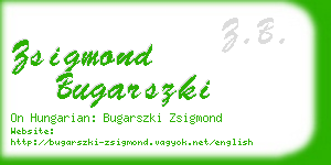 zsigmond bugarszki business card
